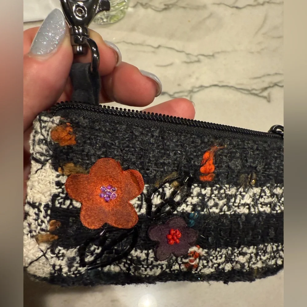 Vera Bradley Vintage Tweed & Velvet Coin Purse